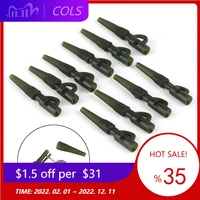10fishing carp terminal tackle safety lead clips with pins tail rubber tubes carp fish tackle tools with pins
