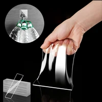 10pcs double sided stickers tape transparent non marking strong adhesion tapes easy to cut high adhesive double faced tapes
