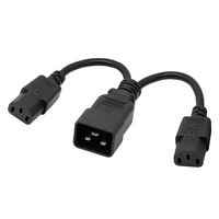 125v 10a svt 16awg c20 plug customized power cord split to 2 iec c13 ac power cable