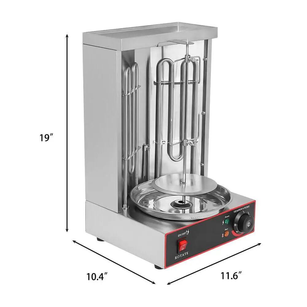 commercial electric kebab shawarma grill machine vertical kebab roaster rotisserie equipment bbq free global shipping