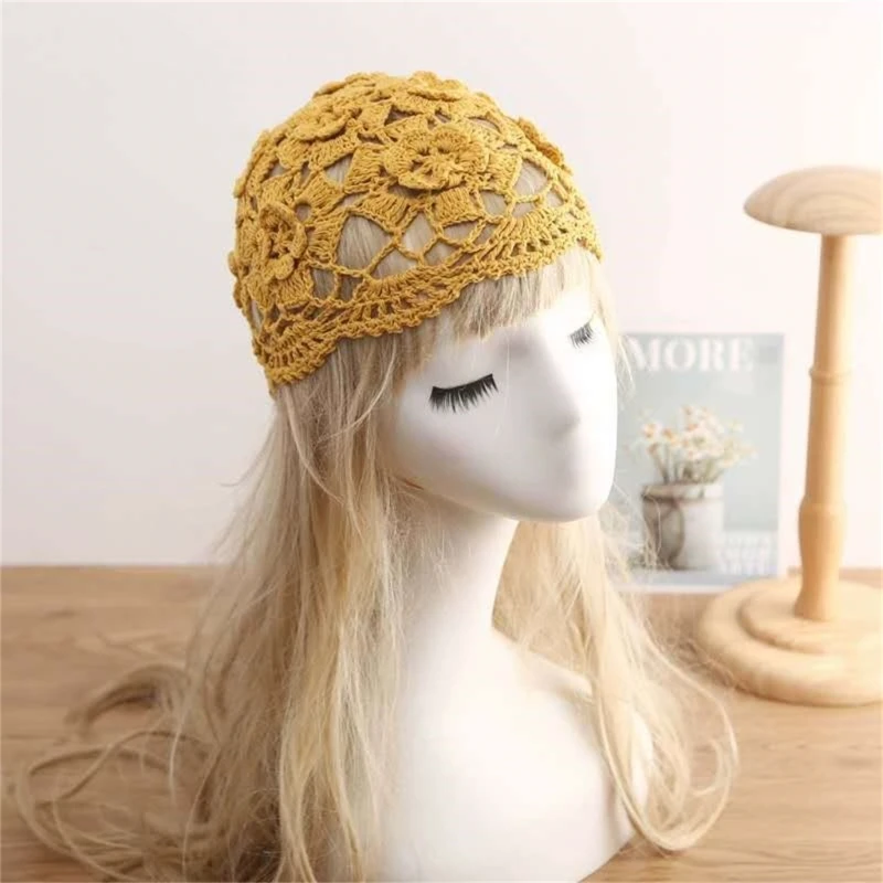 Модная хлопчатобумажная вязаная шляпа от солнца