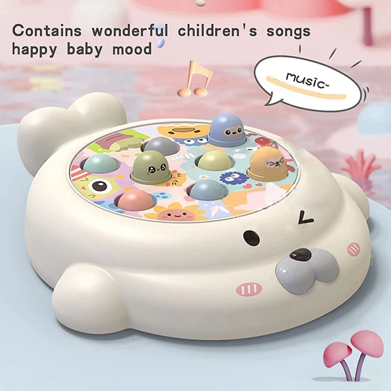 Children Early Educational Toy Music Whack A Mole Game For Boys Toddler Kid