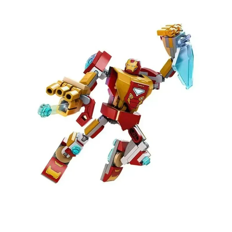 Строительные блоки супергероев Marvel экшн-фигурки кирпичи Человек-паук Железный
