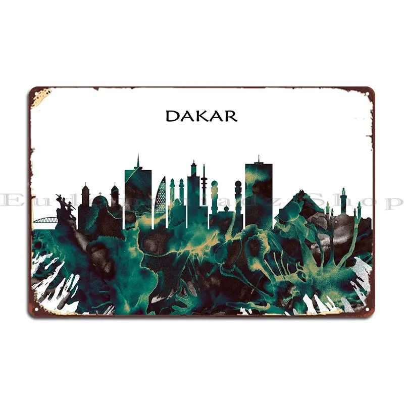 

Dakar Skyline Metal Sign Rusty Garage Cave Custom Cinema Tin Sign Poster