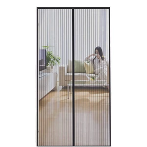 Reinforced Magnetic Screen Door Curtain Anti Mosquito Insect Fly Bug Curtains Automatic Closing Door Magnetic Mesh Insect Screen