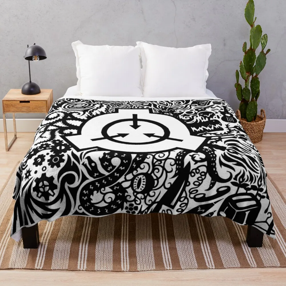 

SCP - Foundation Logo Throw Blanket fur throw blanket retractable and reclining sofa blanket blanket for giant sofa