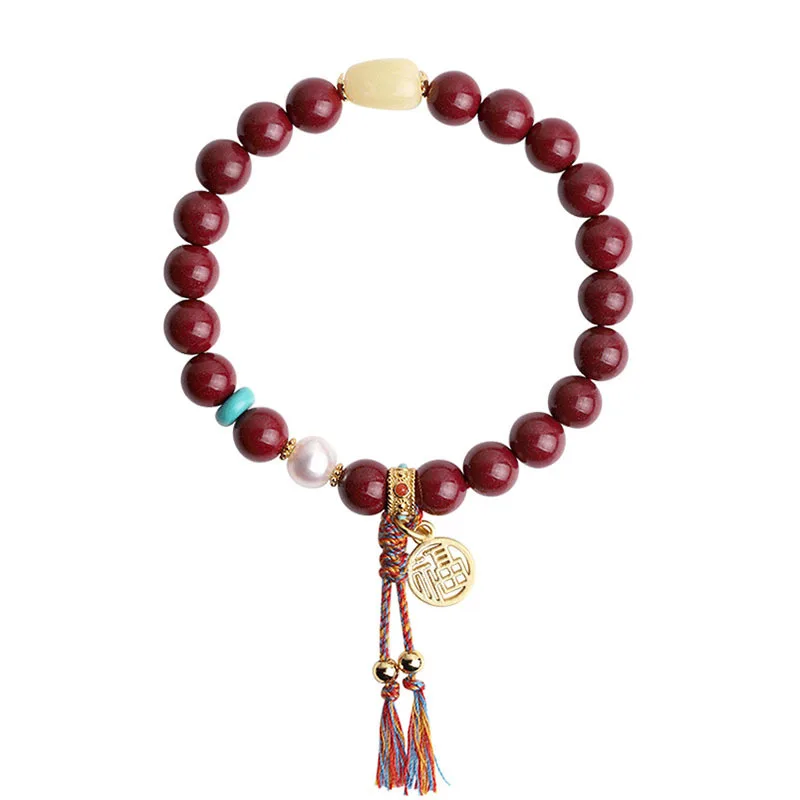 Женская благословительная карта натуральная Киноварь фиолетовое золото мужские