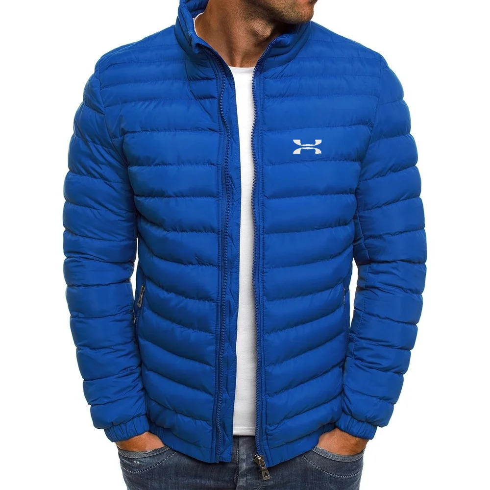 Winter 2023 New jacket Men's standing collar warm parka Street fashion casual brand jacket Men's winter down jacket