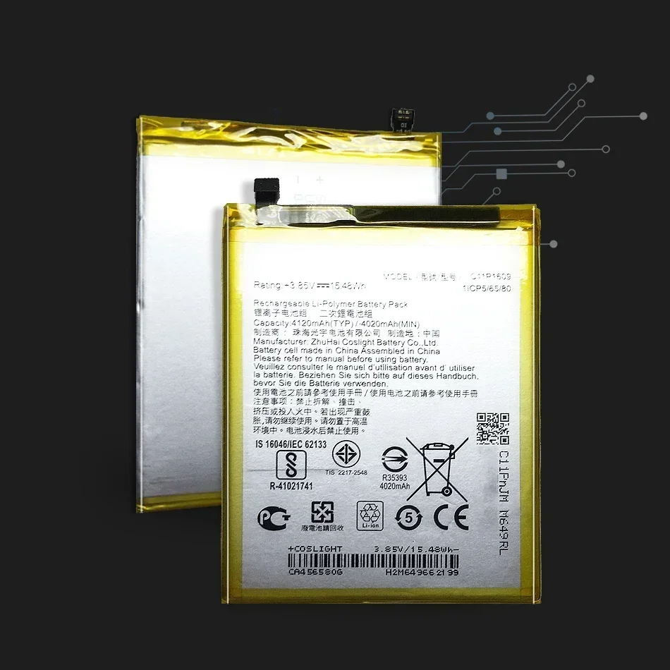 Аккумулятор C11P1609 для ASUS 3 Zenfone 5 дюйма ZC553KL X00DDA 4 Max 2 ZC520KL X00HD 4120 мАч
