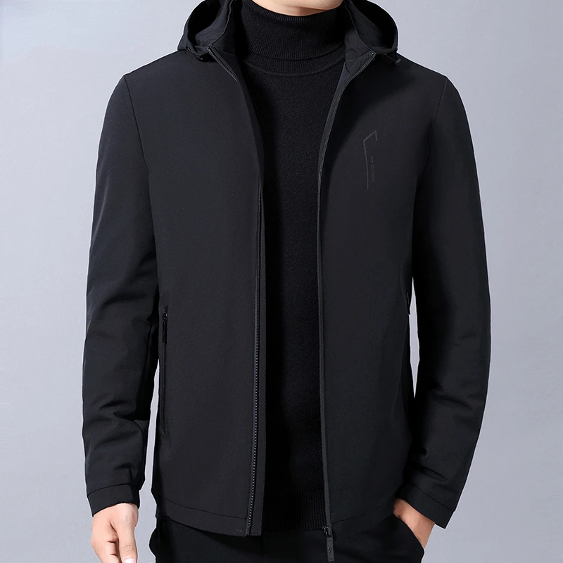 

Top Quality New Brand Hooded Casual Fashion Long Thicken Outwear Parkas Jacket Men Winter Windbreaker Coats Men Clothing Q242