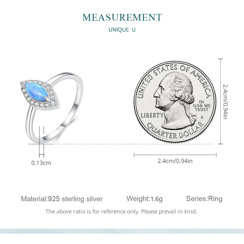 Кольцо женское серебряное в форме лошади и глаза с голубым опалом