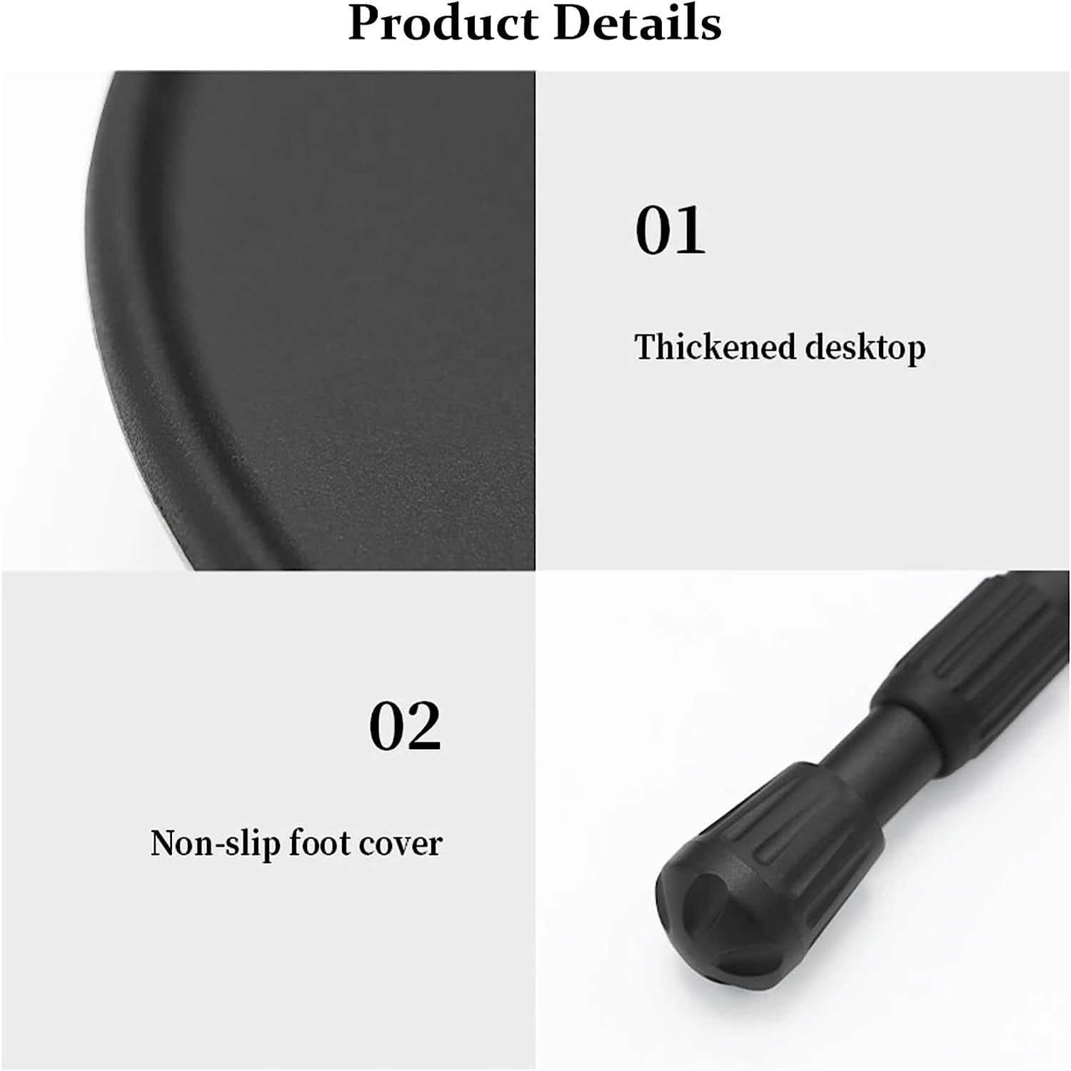 Портативный складной круглый стол из алюминиевого сплава с тремя ножками для