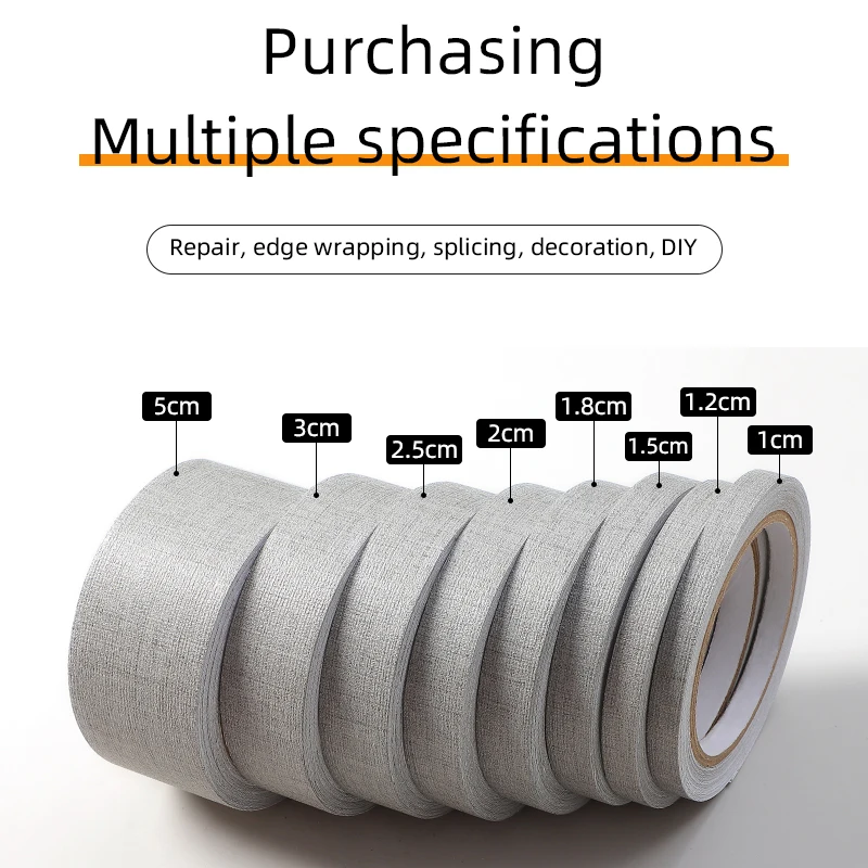 Серый льняной узор самоклеящаяся Красивая кромка дверь шкафа настенный уголок