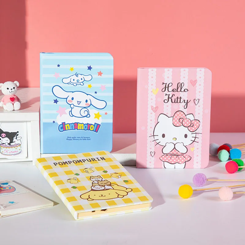 

Sanrio Kawaii Notebook A6 Manual Book Suit Cute Cartoon New Hello Kitty Cinnamoroll Student's High Appearance Notebook