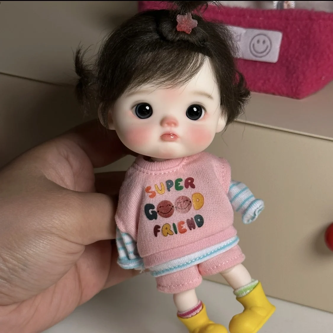 Фото Goshundoll 1/8 ob meimei ob11 qbaby gsc сумка из смолы очаровательный креативный подарок на день рождения blythe dressing doll №3