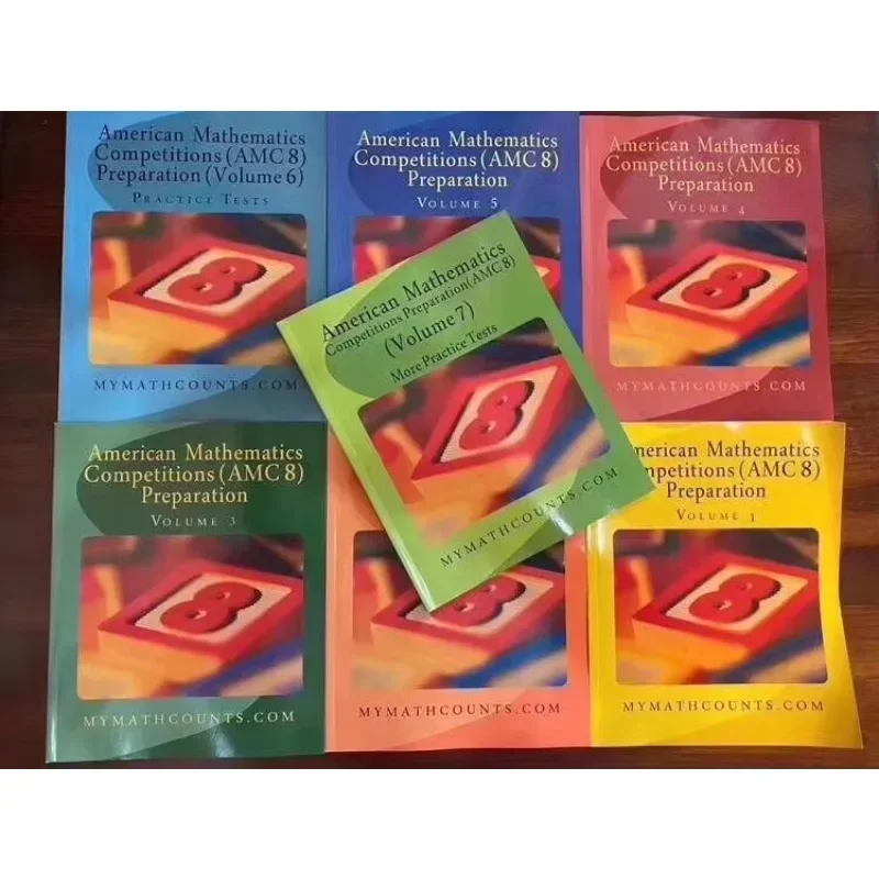Американский учебник по математике AMC8 полный набор из 7 книг на английском языке