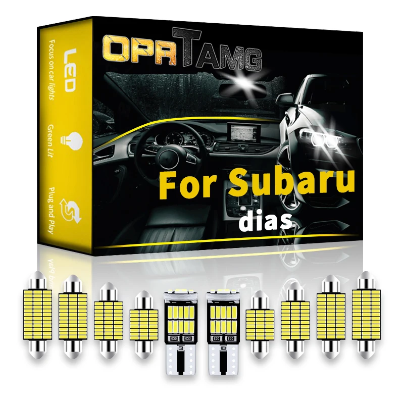 

OPRTAMG Внутреннее освещение для Subaru days 2004 2006 2008 2010 2012 2014 2016 2018 2020 2021 аксессуары для автомобиля светодиодное Внутреннее освещение