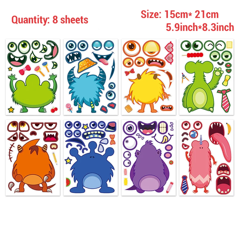 

Мультяшные наклейки для лица XIURAN