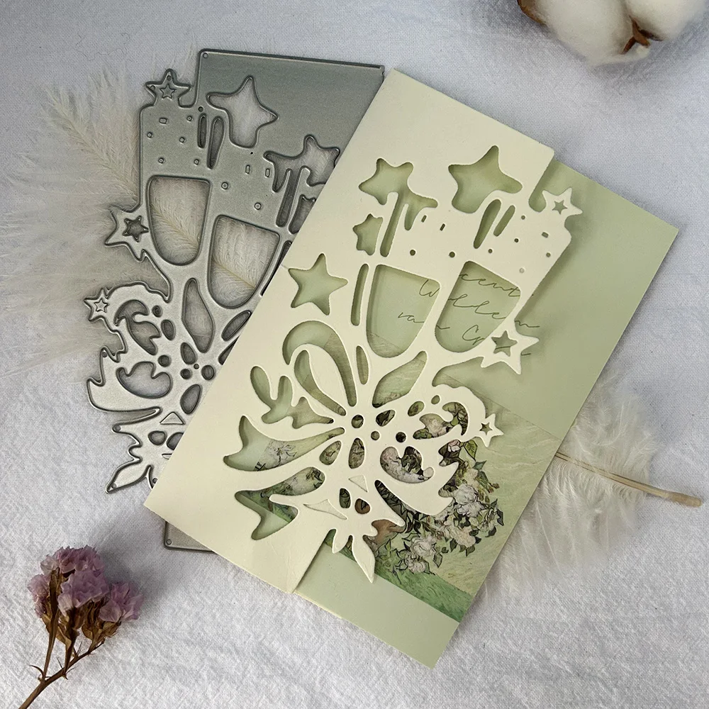 

Flower Border Cutting Dies, New Scrapbooking Stamps and Slimline Card Dies, Album Cards Making Paper Craft, Metal Stencil, 2023