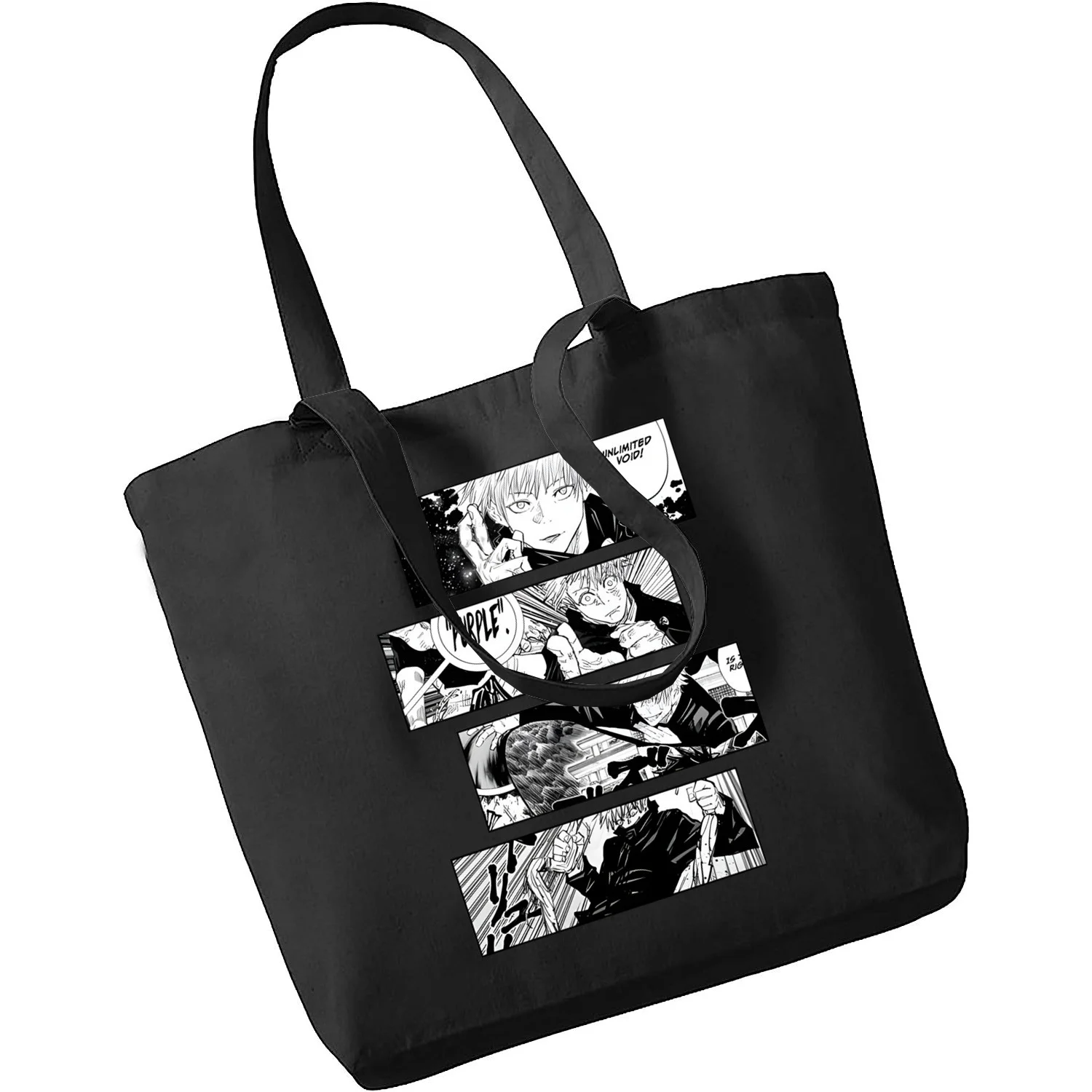 

Jujutsu Kaisen Gojo Satoru Women Girls Simple Large Capacity Storage Handbag Shoulder Bag Tote Reusable Student Bookbag