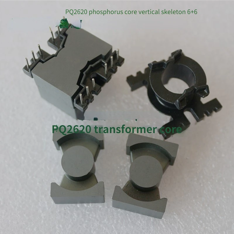 

PQ2620 Transformer Core Supporting a Set of Vertical 6+6 Skeleton Ferrite PC40 Core Environmental Protection Bakelite