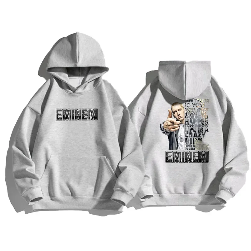 

Eminem Hoodies Men Women Fashion Hoody Pullover Sweatshirts Boy Coats Cotton Sweats Rapper Hip Hop Clothes Punk