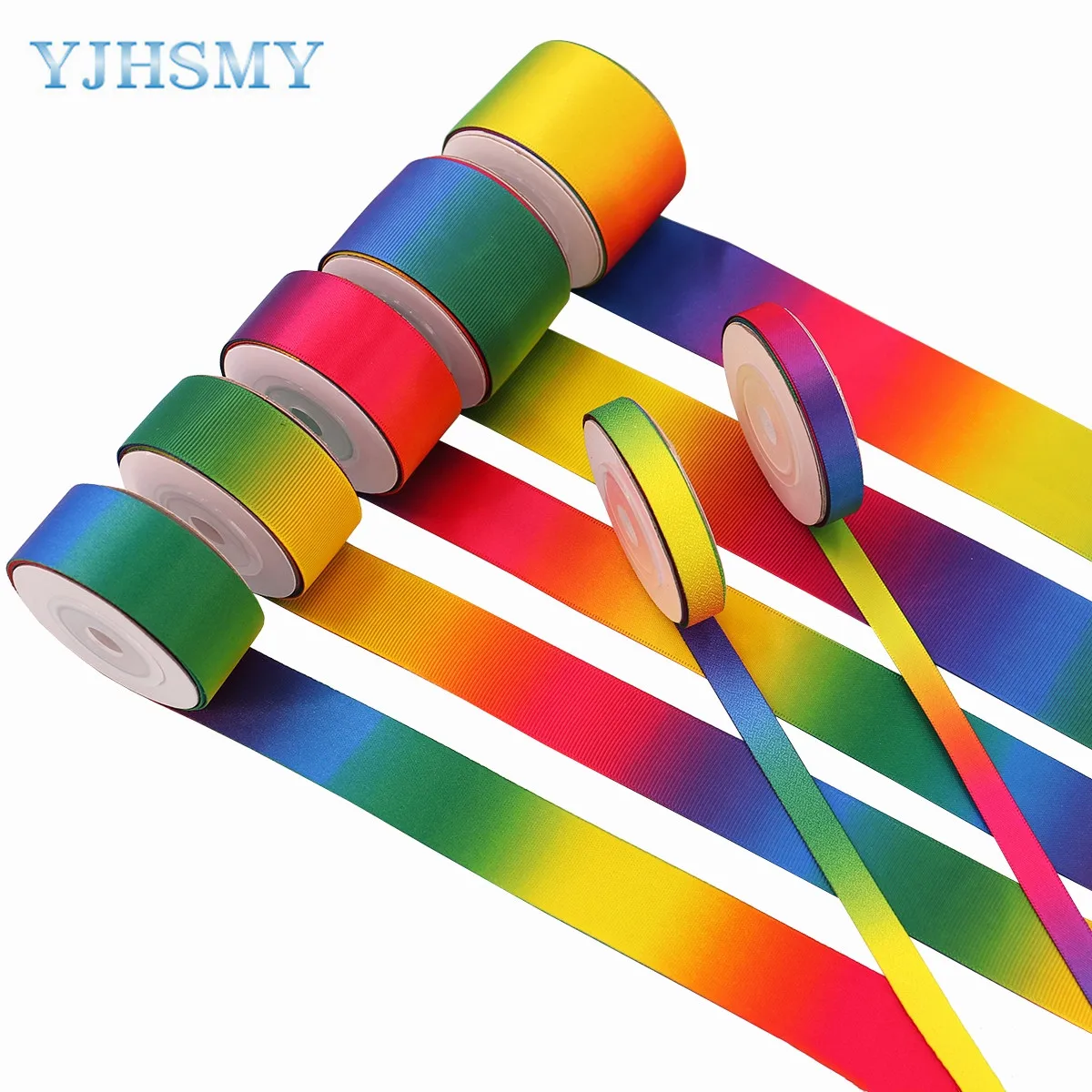 Радужная лента атласная цвет радуги для рукоделия упаковки подарков украшение