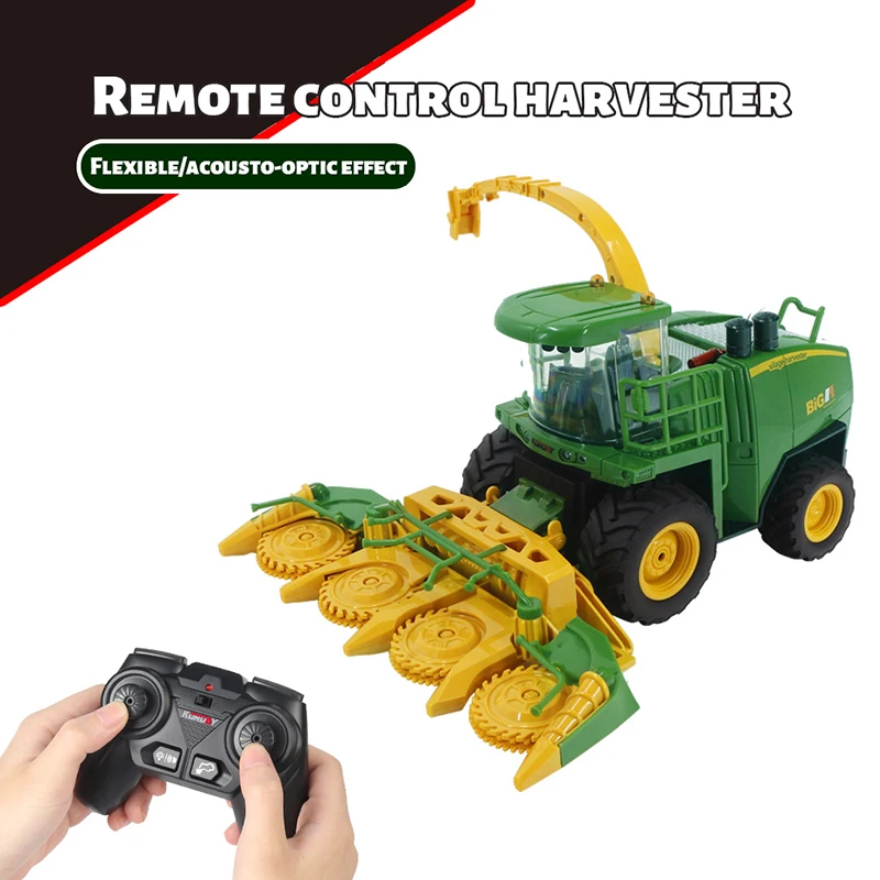 

Hui Na New 2.4g Electric Remote Control 1:24 Farmer Truck Harvester Fun Simulation Farm Transporter Kids Toys Christmas Gifts