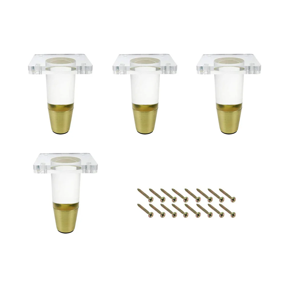 

4 Sets Sturdy Clear Acrylic Sofa Leg Acrylic Cabinet Leg Acrylic Bed Leg