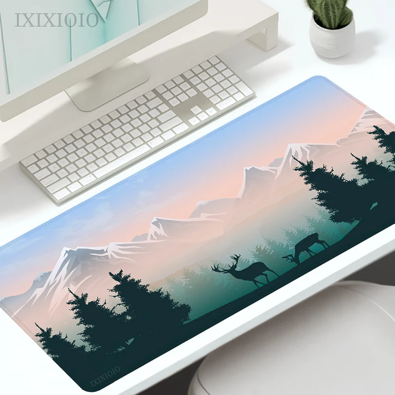 

Deep Forest Mouse Pad Gaming XL Home HD Custom Mousepad XXL MousePads keyboard pad Office Carpet Laptop Desktop Mouse Pad
