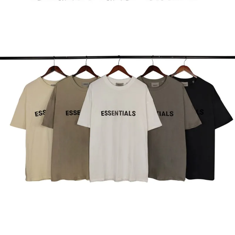 

Men's T-shirt Essentials High Street Men's And Women's Cotton Short Sleeve Hip Hop T-shirt Summer Loose Breathable Couple Tops