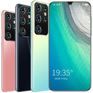 unlocked dual sim s21 smartphone 12gb 512gb 6 8 inch android cheap mobile phones cellphones celulare samsung iphone 13 promax free global shipping