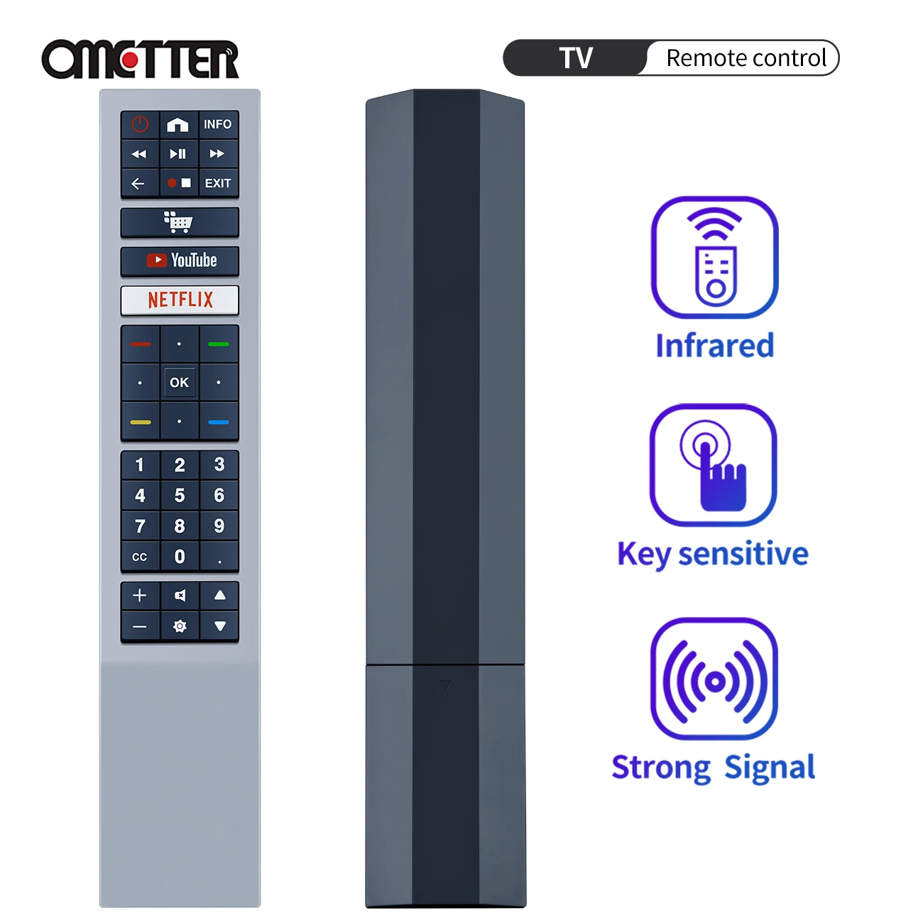 

RC4183901/01 RC4183906/01 Remote Control Fit for AOC ATECH Smart TV 398GR10BEACN0001PH 32S5295/78G