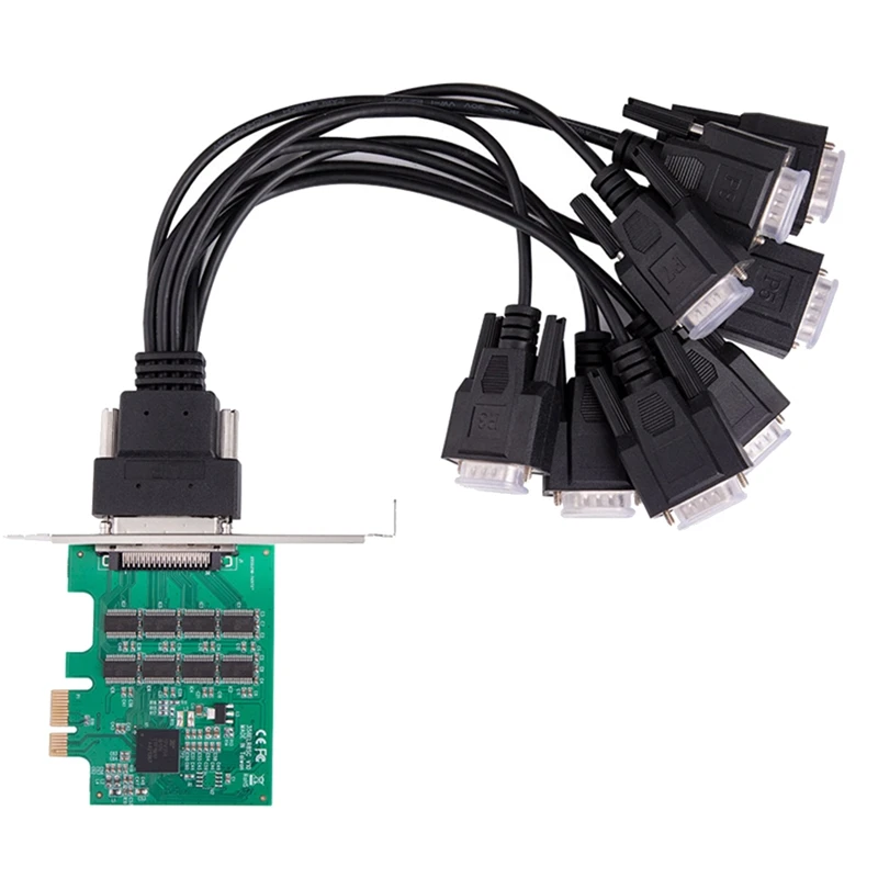 Карта адаптера последовательных портов PCIE RS232 контроллера ввода-вывода Pcie X1 4