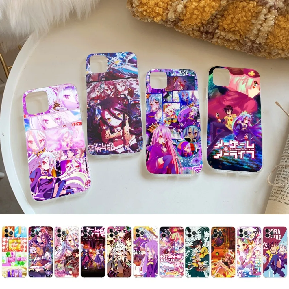 Чехол для телефона с аниме No Game NO life iPhone 15 8 7 6 6S Plus X SE 2020 XR XS 14 11 12 13 Mini Pro Max чехол
