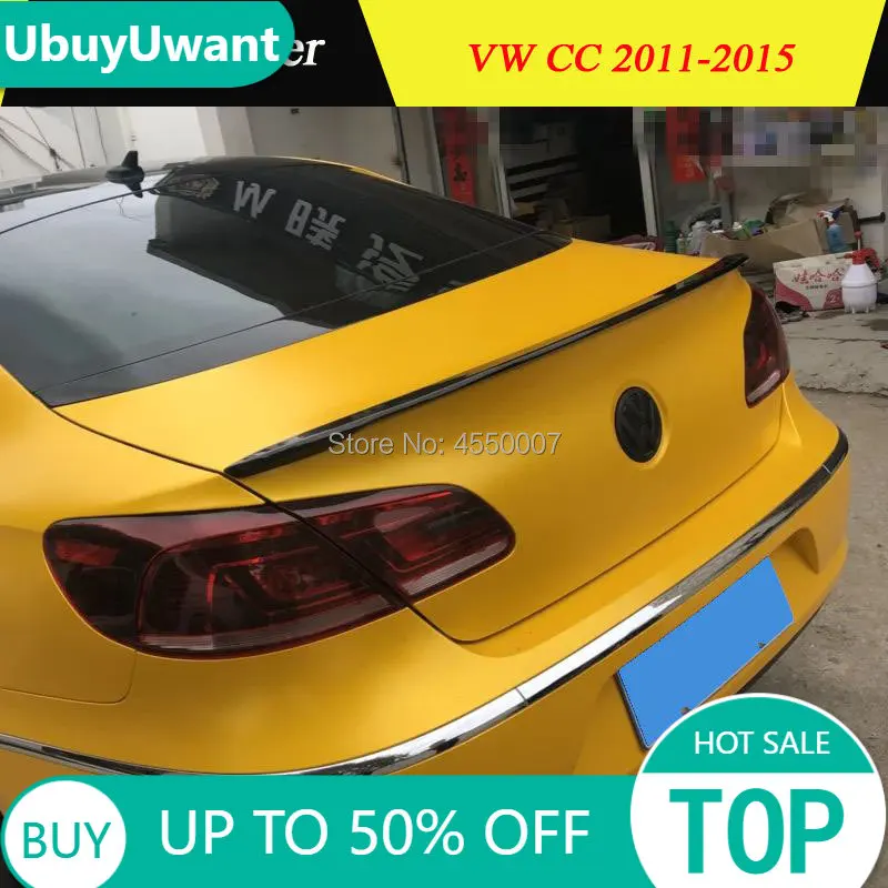 

Спойлер для Volkswagen CC 2009-2016, высококачественный спойлер из АБС-пластика для заднего крыла автомобиля, задний спойлер праймера цвета для модиф...