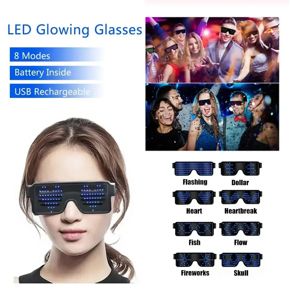

Светящиеся очки LED 4 цвета