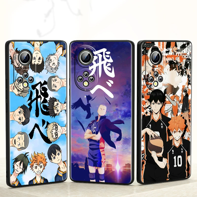 

Anime Volleyball Haikyuu for Honor 60 50 30 20 Pro Plus 5G Funda Coque Capa Magic3 Play5 5T Luxury Soft Black Phone Case
