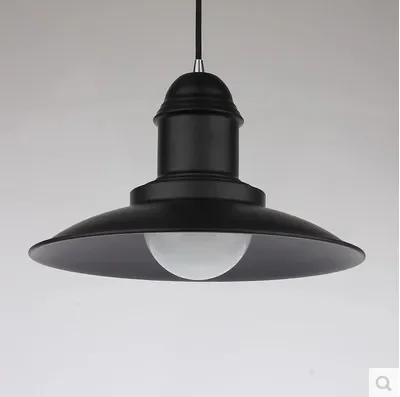 Лофт Nordic промышленный дизайнер люстра бар ресторан ретро черная из кованого