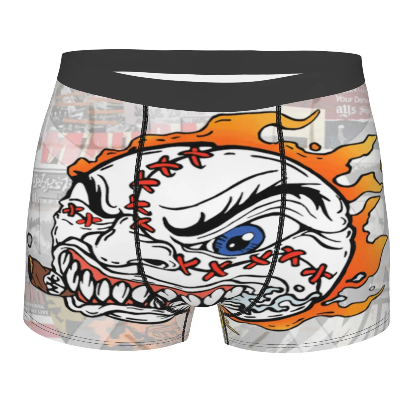 

Трусы-боксеры Madball Nyhc мужские, пикантное нижнее белье, модные спортивные шорты, 2239