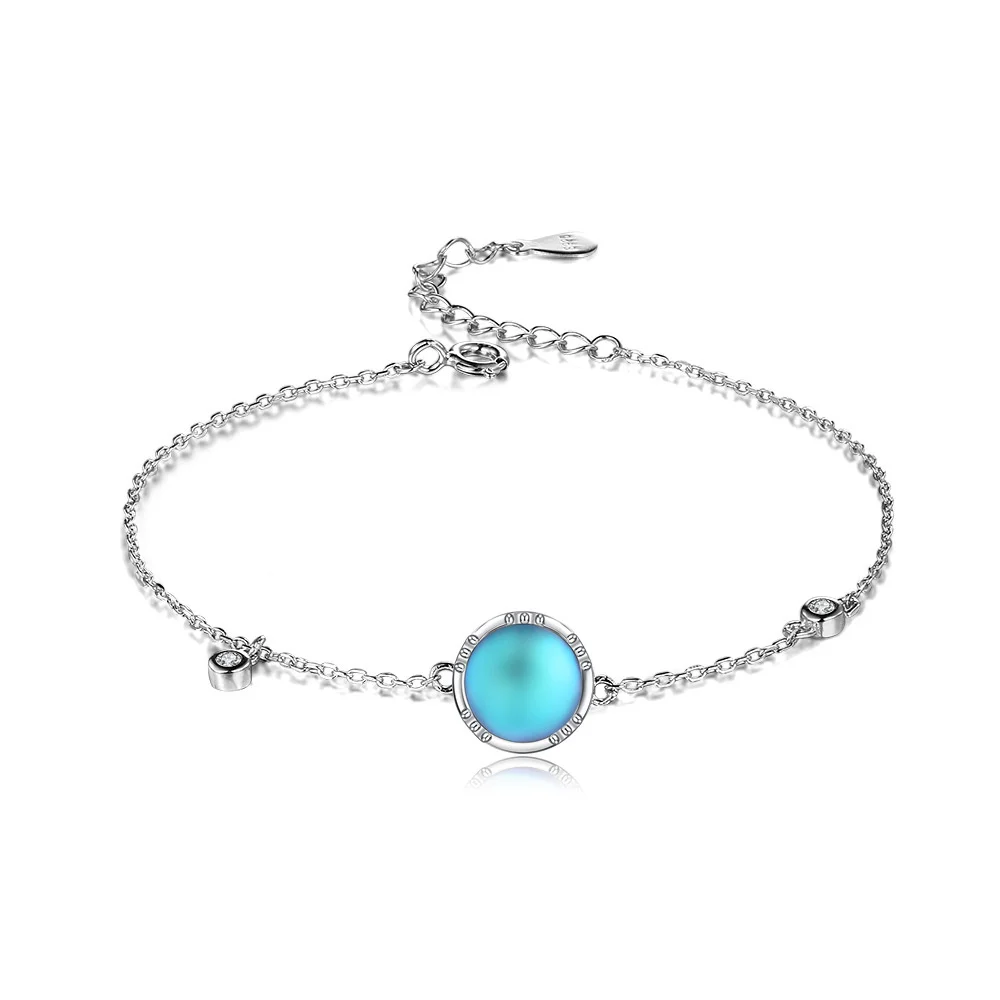 

Женский браслет из серебра 925 пробы с лунным свечением