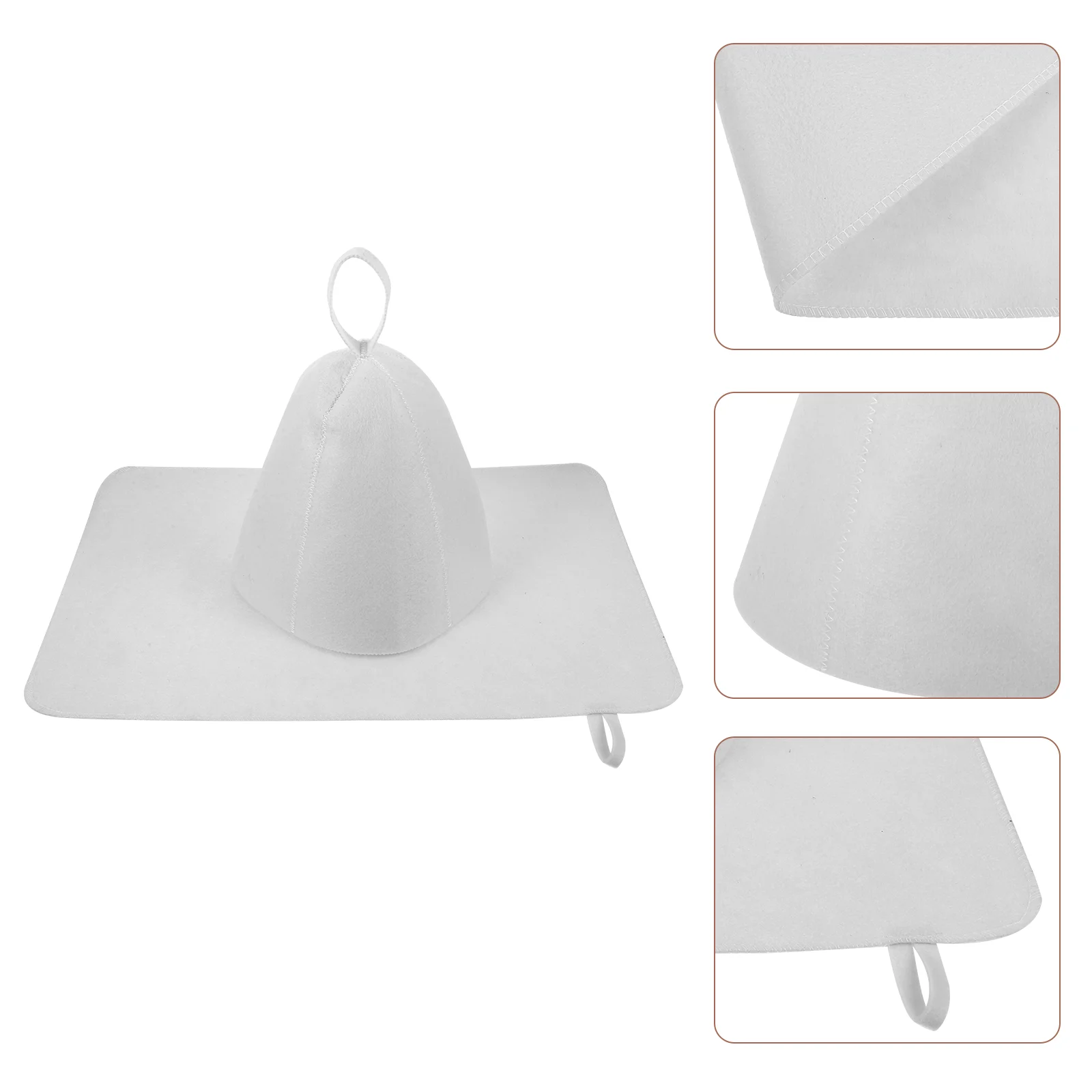 Костюм из двух предметов фетровая шапка для сауны шапочка душа русская ткань