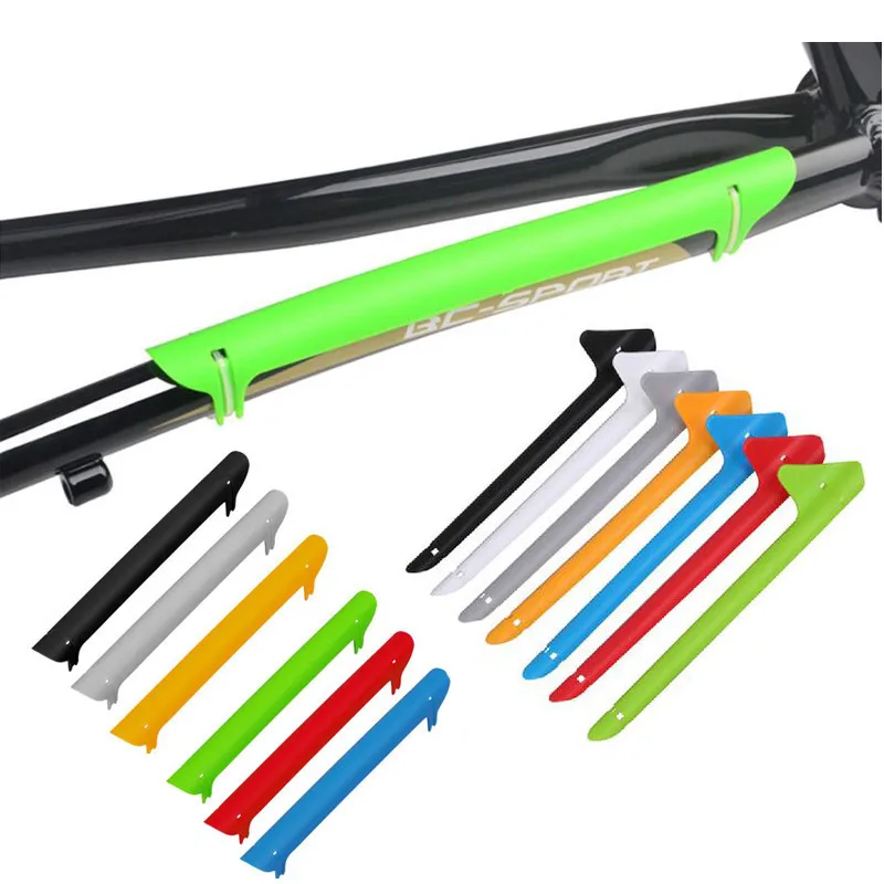 

1pc Bicycle Riding Parts Frame Chain Coverr Bike Frame Chain Rear Fork Chainstay Protector Bicycle Accessories Colorful Plastic
