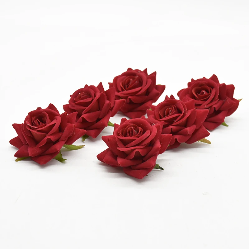 

10 шт., шелковые розы, свадебные аксессуары, искусственные цветы для дома, свадебные украшения, подарочная коробка «сделай сам», праздничные принадлежности