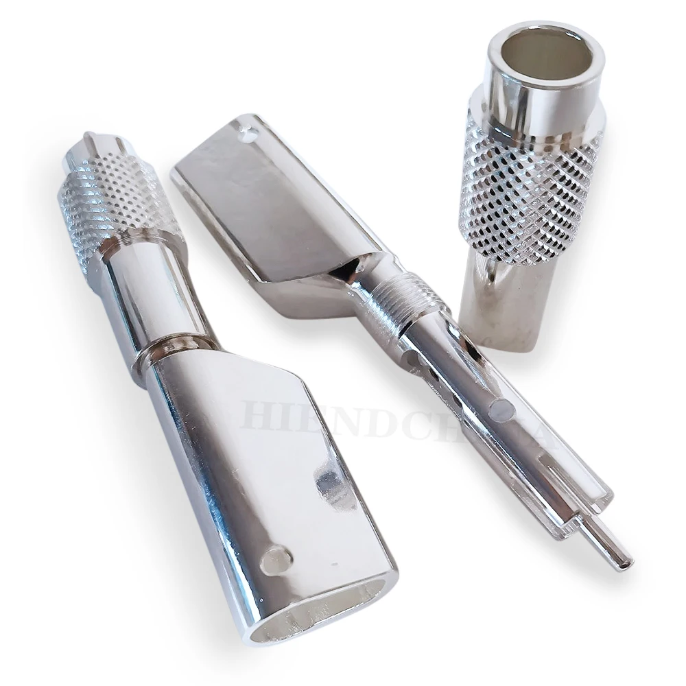 

H -856 HiFi xlr Plug B34 Virgin Copper C10100 99.99%+ Pure Copper Electroplate: Silver 11+ Microns