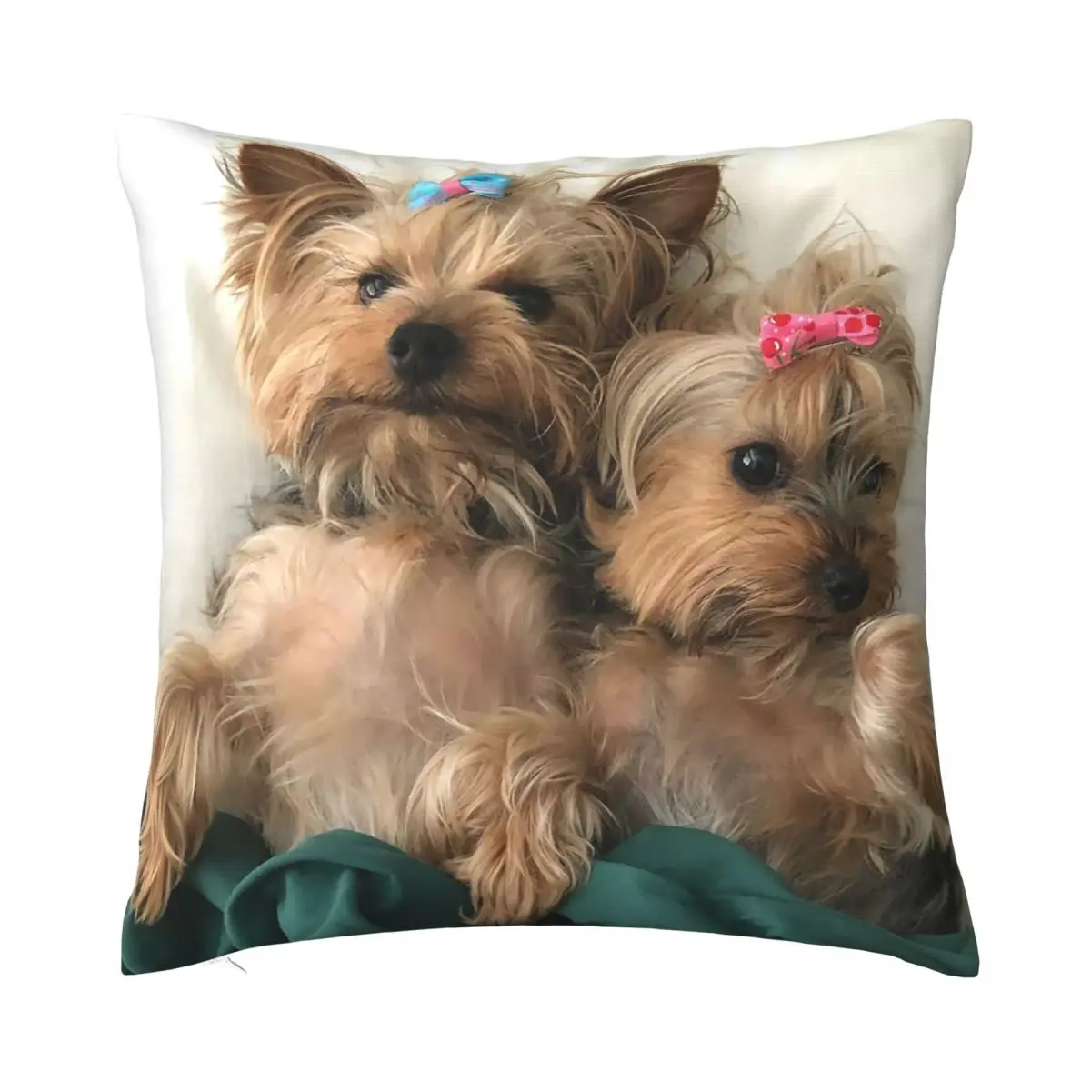 

Симпатичная мини-подушка для йоркширского терьера, чехол для подушки с принтом, украшение для собаки, чехол для подушки, чехол для стула на м...