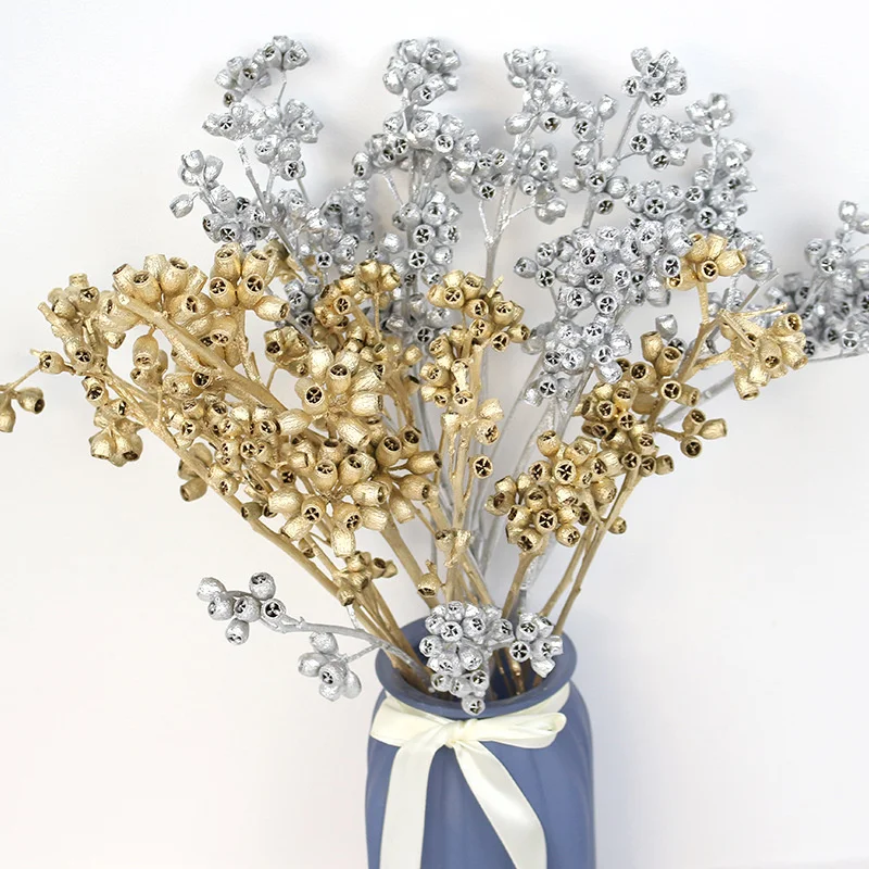 

Natural Dried Flowers Eucalyptus Fruit Dried Gold Silver Zombie Fruit Soap Making,DIY Candle Making Wedding Bouquet Home Decor