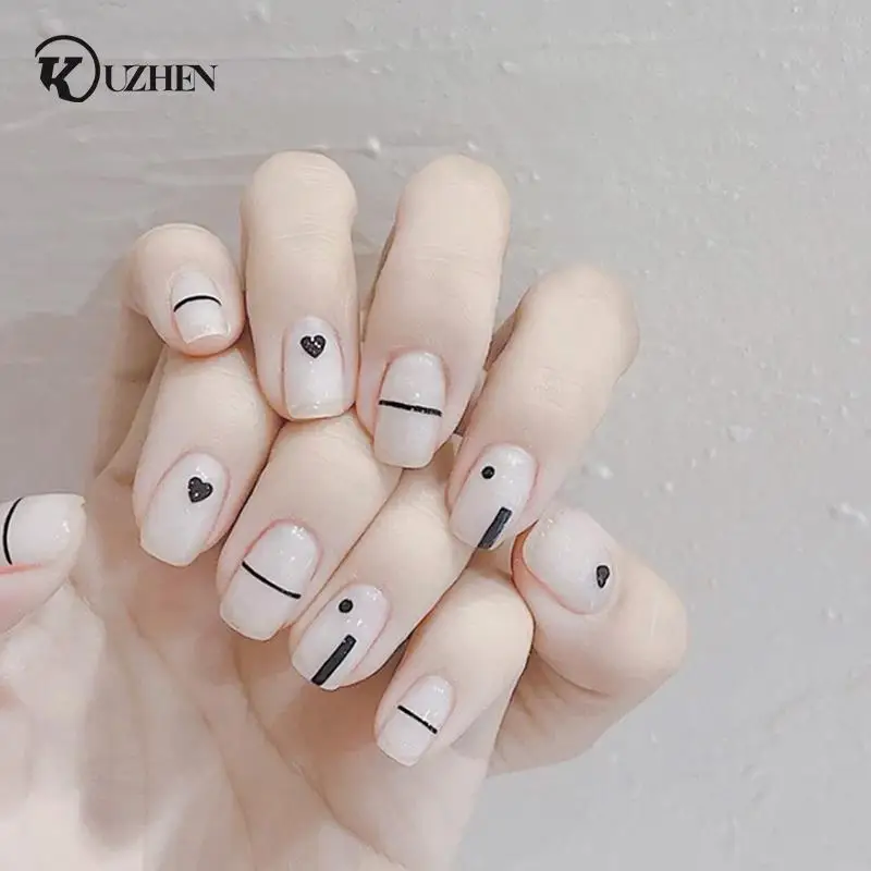 

Nail Art Graffiti Pen Black Color UV Gel Polish Dot Wire Detailing Design Painting DIY Brushes False Nails Adorn Manicure Tools