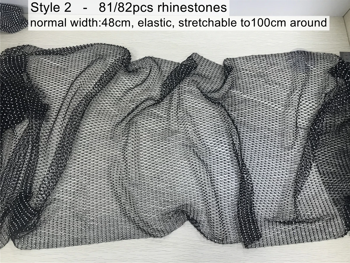1 ярд блестящая Стразы ткань кристальная сетка стрейч ажурная отделка лента