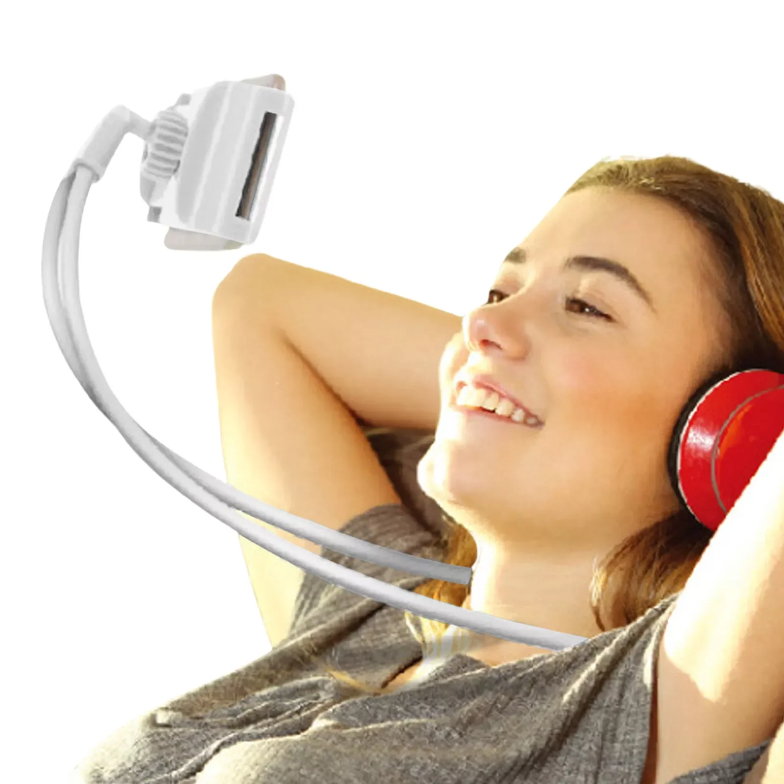 

Hands-Free Smart Mobile Stand Flexible Long Arms Cell Holder For Smartphone Tablet Desktop 360-Degree Rotating